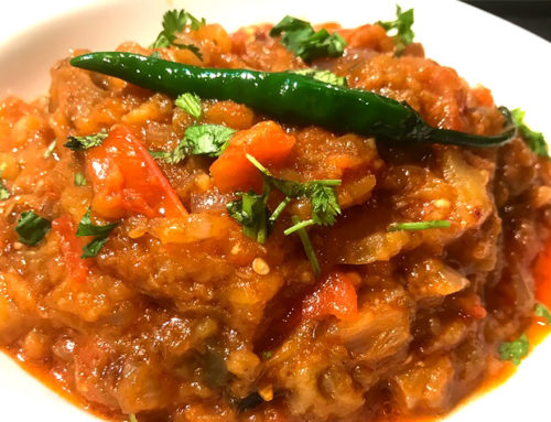 Baigan Bhurta – Grilled Eggplant Curry